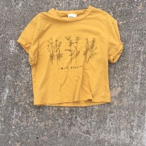 wild flower crop top